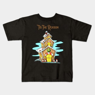 Gingerbread House Christmas Reason Season Kids T-Shirt